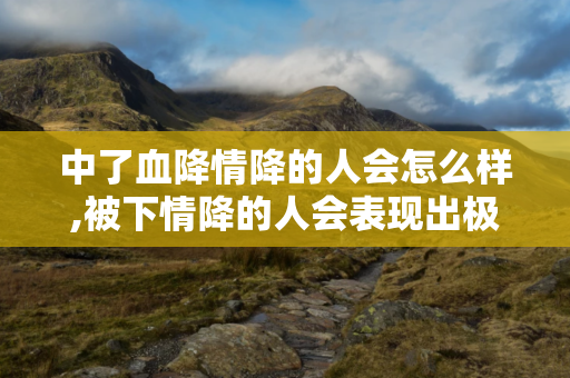 中了血降情降的人会怎么样,被下情降的人会表现出极度依赖情降者的特征 第1张